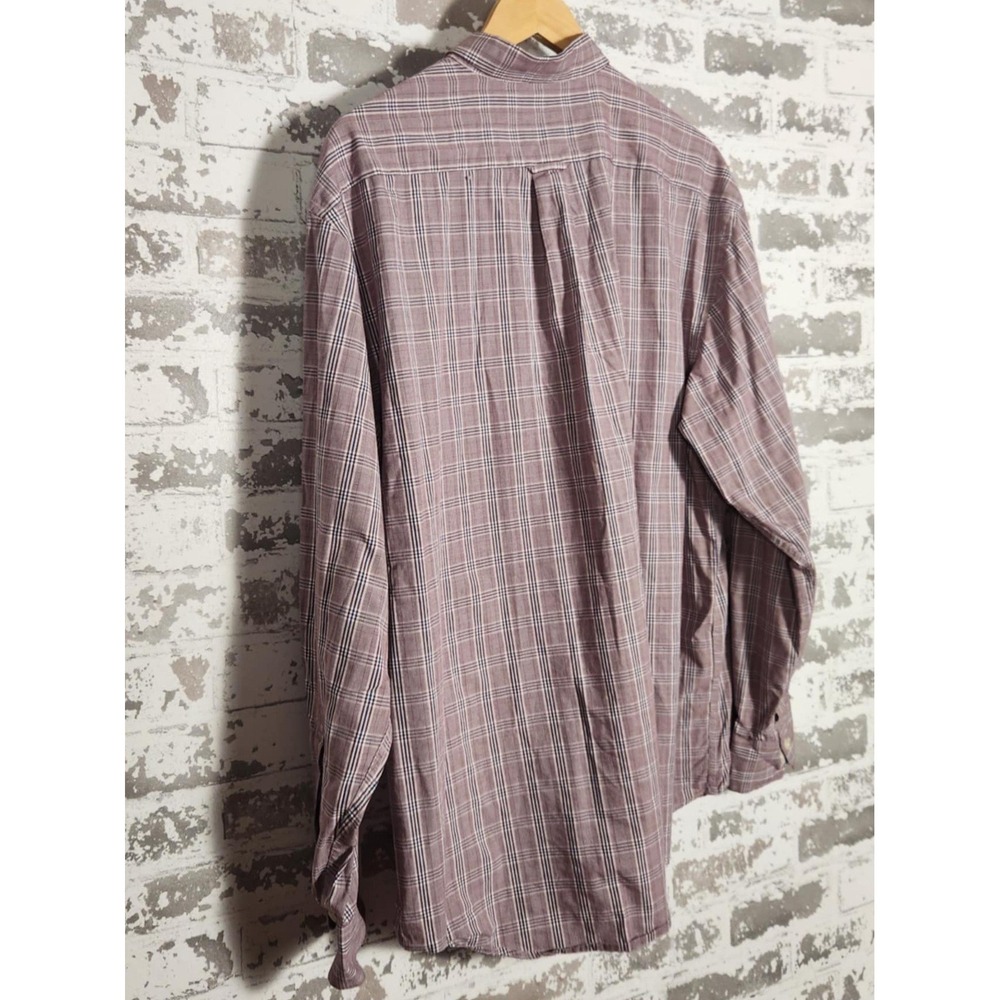 IZOD Premium Essentials Shirt Men XL Red Plaid Casual Button Down‎ Long Sleeve - Picture 10 of 16